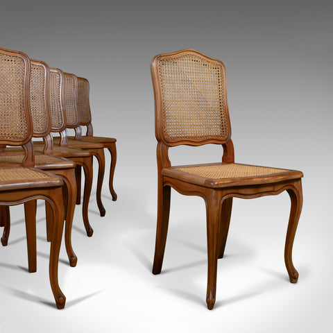 Set of Six, Antique Dining Chairs, French, Beech, Louis XV Revival, Circa 1930 - London Fine Antiques