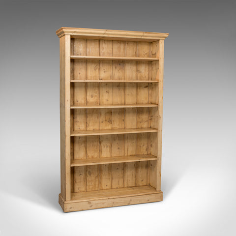 Antique Bookcase, English, Victorian Pine, Book, Display, Cabinet, Circa 1900 - London Fine Antiques