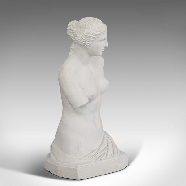 Large, Vintage Female Bust, English, Plaster, Venus De Milo, Classical Taste - London Fine Antiques