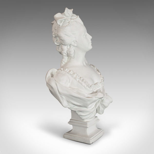 Vintage Bust, English, Plaster, Portrait, Statue, Marie Antoinette, 20th Century - London Fine Antiques