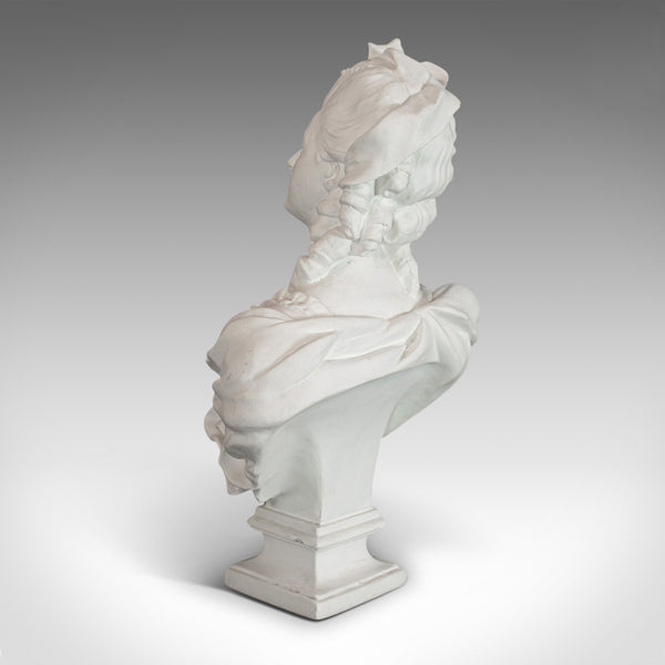 Vintage Bust, English, Plaster, Portrait, Statue, Marie Antoinette, 20th Century - London Fine Antiques