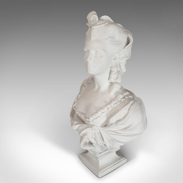 Vintage Bust, English, Plaster, Portrait, Statue, Marie Antoinette, 20th Century - London Fine Antiques