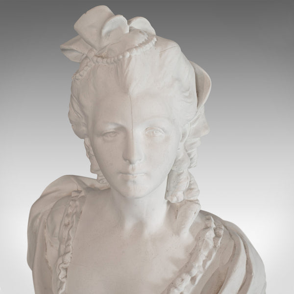 Vintage Bust, English, Plaster, Portrait, Statue, Marie Antoinette, 20th Century - London Fine Antiques