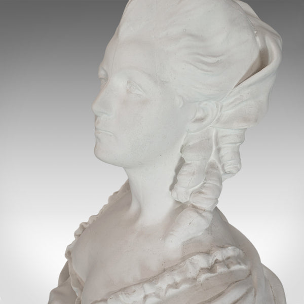 Vintage Bust, English, Plaster, Portrait, Statue, Marie Antoinette, 20th Century - London Fine Antiques