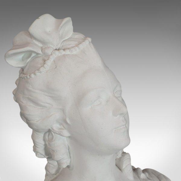 Vintage Bust, English, Plaster, Portrait, Statue, Marie Antoinette, 20th Century - London Fine Antiques