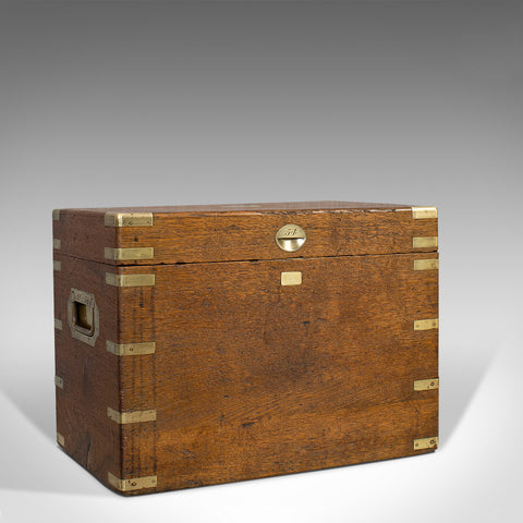 Antique Silver Chest, English, Oak, Brass, Case, 19th Century, Circa 1900 - London Fine Antiques