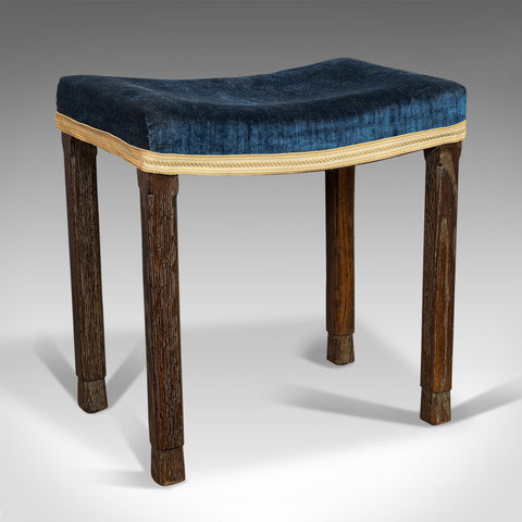 Vintage Coronation Stool, English, Footstool, Maple and Co, London, George VI - London Fine Antiques