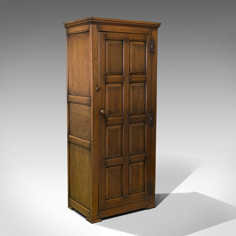 Antique Hall Cupboard, English, Ipswich Oak, Wardrobe, Reception, Cloak, 1910 - London Fine Antiques