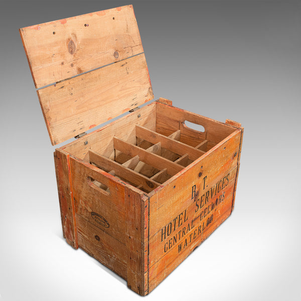 Vintage Champagne Case, English, Pine, Chest, Wine Carrier, 20th Century, C.1950 - London Fine Antiques