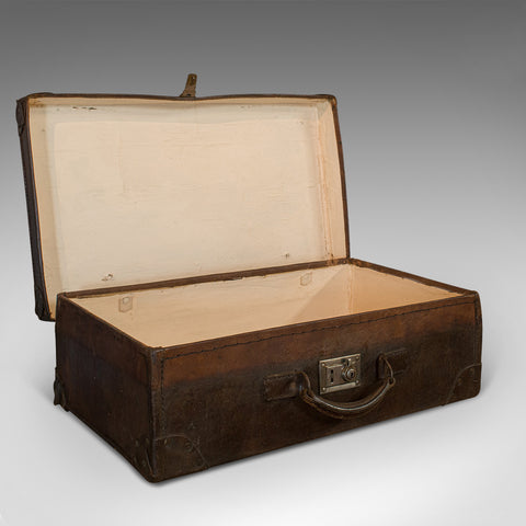 Antique Officer's Case, English, Leather, Travel, Suitcase, 20th Century, C.1920 - London Fine Antiques