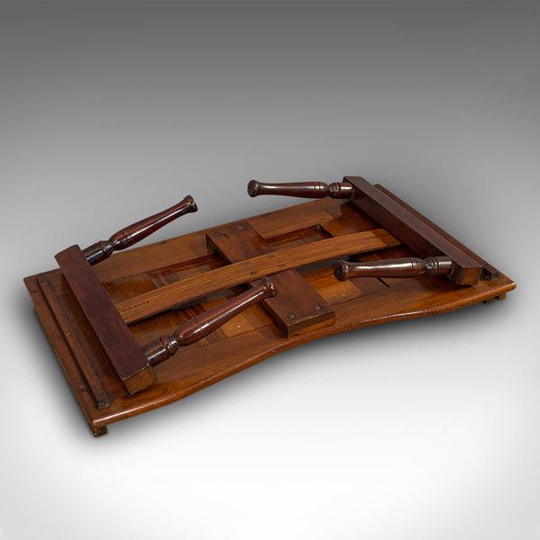 Antique Tray Table, Mahogany, Folding, Reading, Book Rest, Victorian, Circa 1870