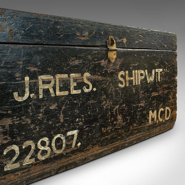 Antique Shipwright's Chest, English, Craftsman's Tool Trunk, Victorian, 1900