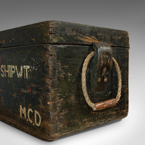 Antique Shipwright's Chest, English, Craftsman's Tool Trunk, Victorian, 1900