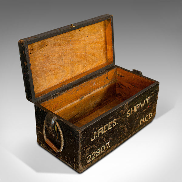 Antique Shipwright's Chest, English, Craftsman's Tool Trunk, Victorian, 1900