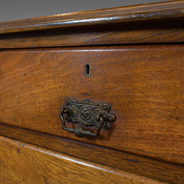 Antique Chest of Drawers, English, Walnut, Bedroom, Cabinet, Edwardian, C.1910