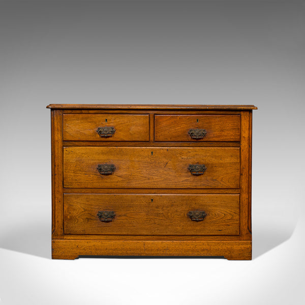 Antique Chest of Drawers, English, Walnut, Bedroom, Cabinet, Edwardian, C.1910