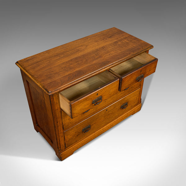 Antique Chest of Drawers, English, Walnut, Bedroom, Cabinet, Edwardian, C.1910