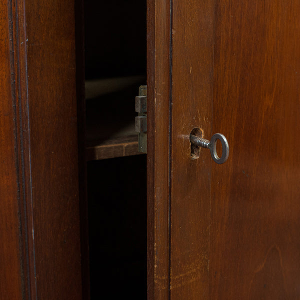 Antique Side Cabinet, English, Mahogany, Drinks, Book Cupboard, Victorian, 1900