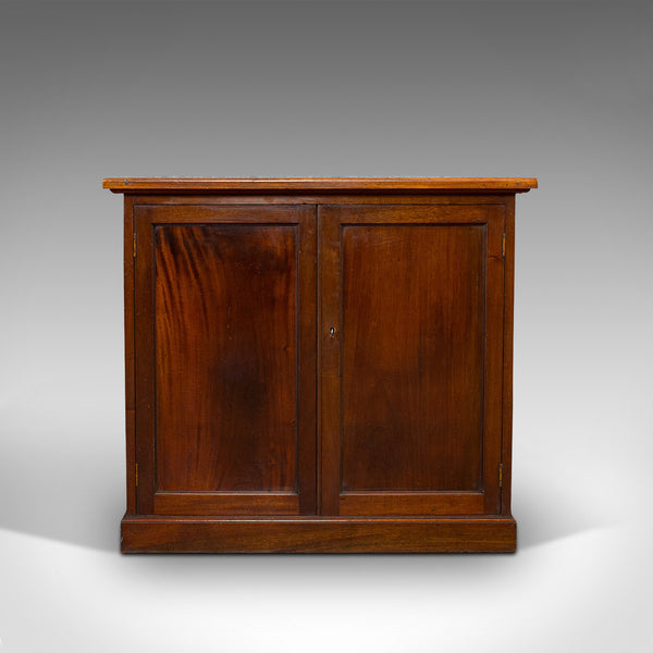 Antique Side Cabinet, English, Mahogany, Drinks, Book Cupboard, Victorian, 1900