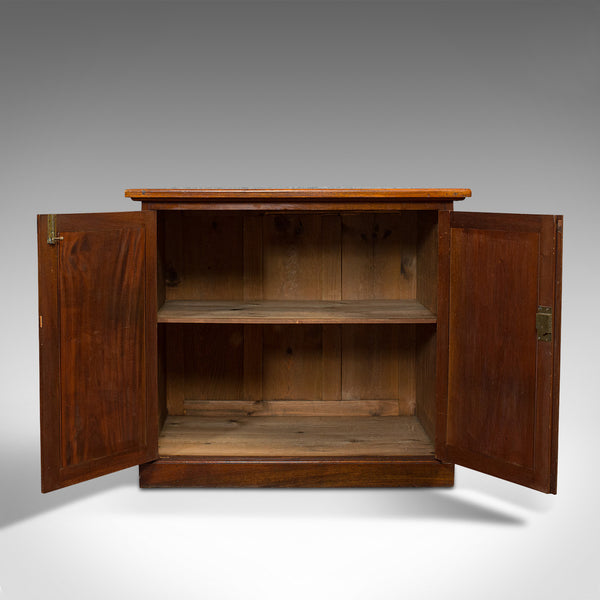 Antique Side Cabinet, English, Mahogany, Drinks, Book Cupboard, Victorian, 1900