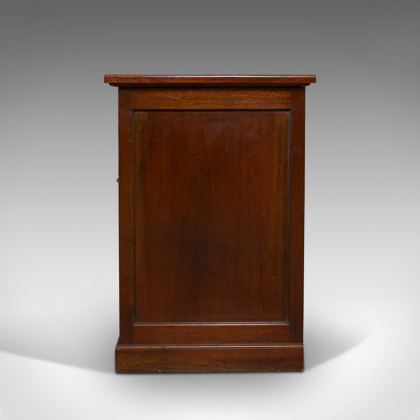 Antique Side Cabinet, English, Mahogany, Drinks, Book Cupboard, Victorian, 1900