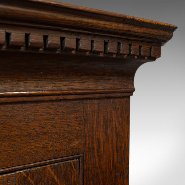 Antique George III Corner Cupboard, English, Oak, Wall Cabinet, Georgian, C.1800