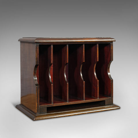 Antique Stationery Rack, Mahogany, Desk, Correspondence, Asprey London, C.1910