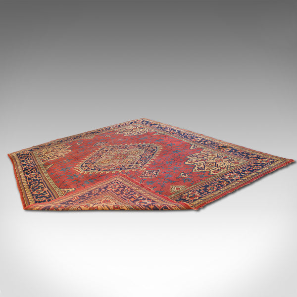 Very Large 13' Antique Serapi Carpet, Persian Rug, Heriz Region, Victorian, 1900