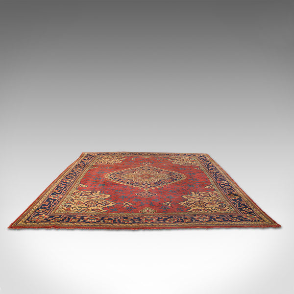 Very Large 13' Antique Serapi Carpet, Persian Rug, Heriz Region, Victorian, 1900