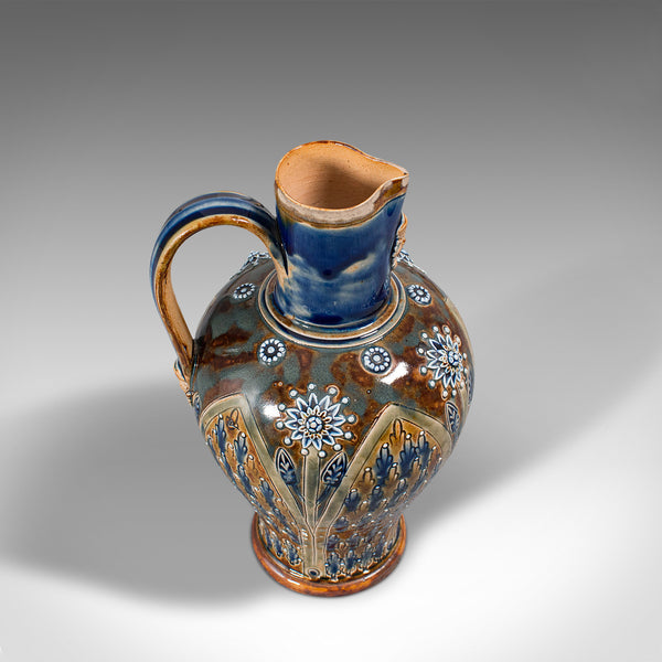 Antique Serving Ewer, English, Ceramic, Decorative, Amphora, Victorian, C.1876