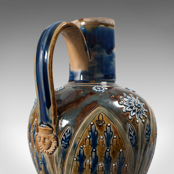 Antique Serving Ewer, English, Ceramic, Decorative, Amphora, Victorian, C.1876