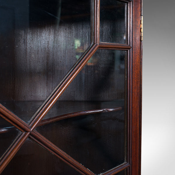 Rare, Tall Antique Corner Cabinet, Mahogany, Cupboard, Georgian Revival, C.1880