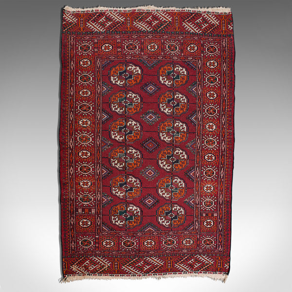 Antique Tekke Bokhara Rug, Middle Eastern, Nomadic, Turkoman, Carpet, Circa 1900