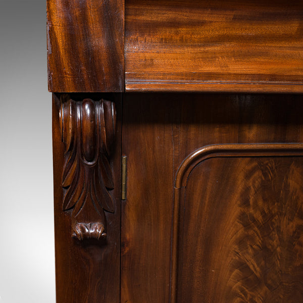 Antique Chiffonier, English, Mahogany, Sideboard, Cabinet, Victorian, Circa 1880