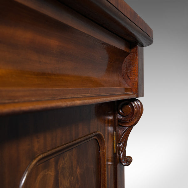 Antique Chiffonier, English, Mahogany, Sideboard, Cabinet, Victorian, Circa 1880