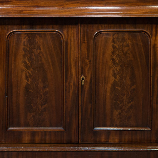 Antique Chiffonier, English, Mahogany, Sideboard, Cabinet, Victorian, Circa 1880