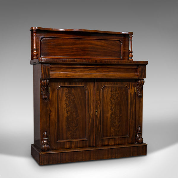 Antique Chiffonier, English, Mahogany, Sideboard, Cabinet, Victorian, Circa 1880