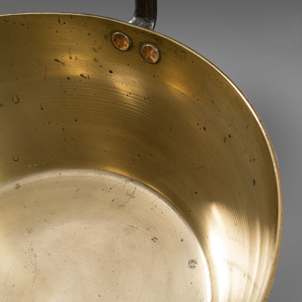 Antique Preserving Pan, English, Heavy Brass, Jam, Cooking Pot, Georgian, C.1800