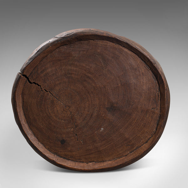 Antique Ceremonial Yoruba Stool, West African, Hardwood, Side, Lamp Table, 1900