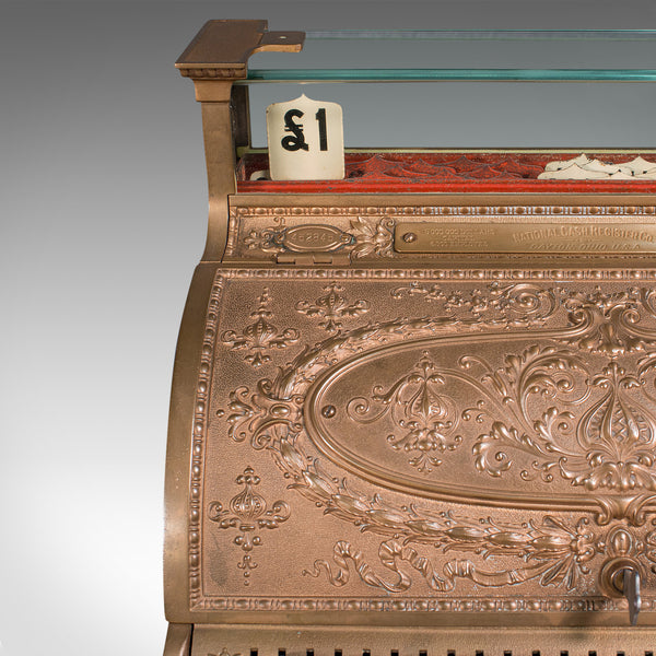 Antique Countertop National Cash Register, American, Bronze, Shop, Edwardian