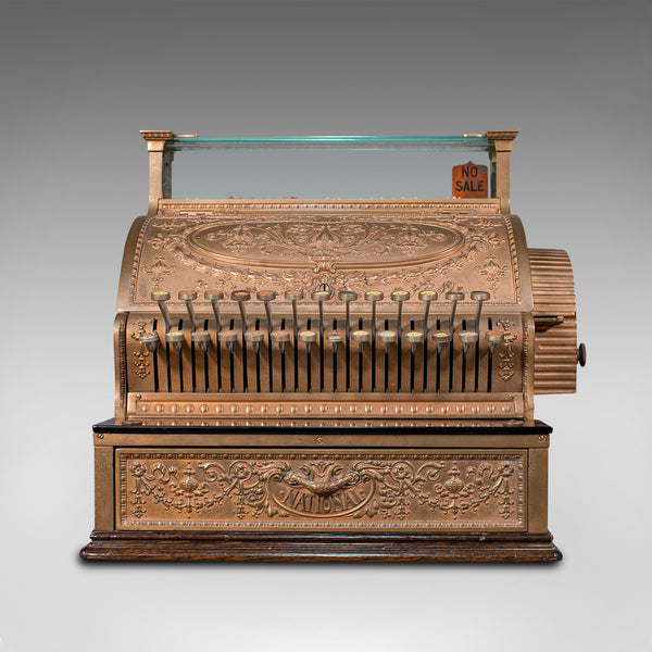 Antique Countertop National Cash Register, American, Bronze, Shop, Edwardian