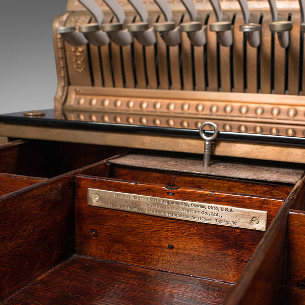 Antique Countertop National Cash Register, American, Bronze, Shop, Edwardian