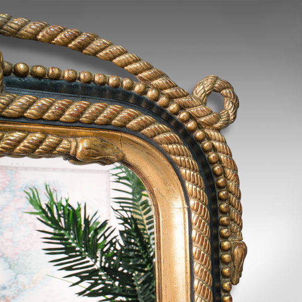 Very Large Antique Wall Mirror, English, Gilt, Overmantel, Dressing, Regency