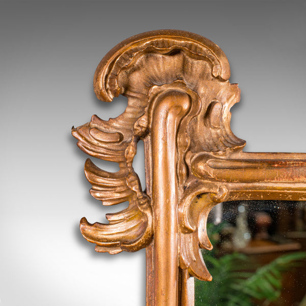 Small Antique Vanity Mirror, Italian, Giltwood, Dressing, Victorian, Circa 1890