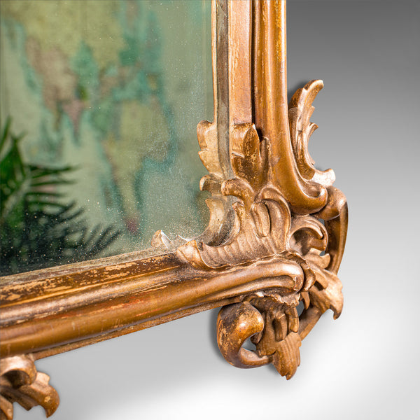 Small Antique Vanity Mirror, Italian, Giltwood, Dressing, Victorian, Circa 1890