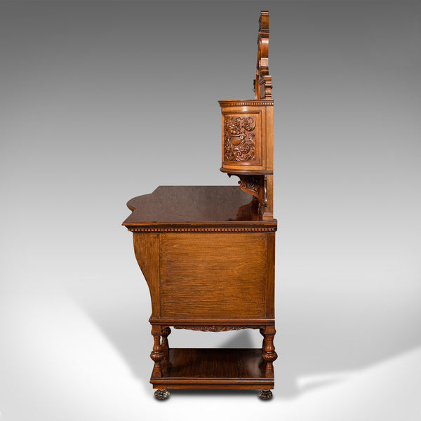 Fine Antique Dressing Table, English, Walnut, Console, Gillow and Co, Victorian