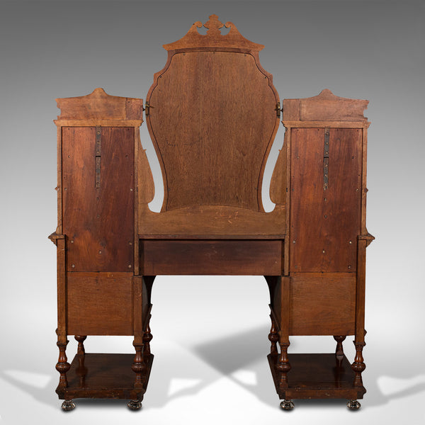 Fine Antique Dressing Table, English, Walnut, Console, Gillow and Co, Victorian