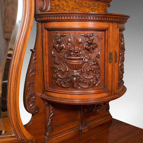 Fine Antique Dressing Table, English, Walnut, Console, Gillow and Co, Victorian