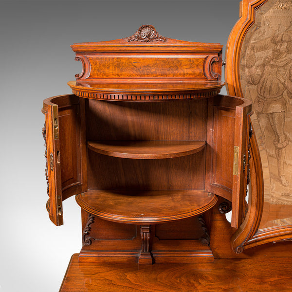 Fine Antique Dressing Table, English, Walnut, Console, Gillow and Co, Victorian