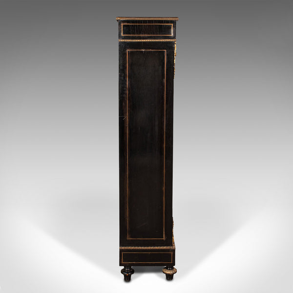 Tall Antique Vitrine Cabinet, English, Display Case, Bookcase, Regency, C.1830